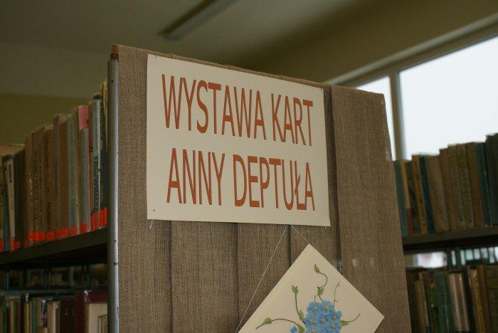 dsc01329.jpg - Wystawa ręcznie wykonanych kart Anny Deptuły z Kadzidła