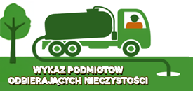 Baner Wykaz podmiotów odbierających nieczystości